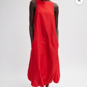 Tibi Italian Sporty Nylon Jalouise Dress